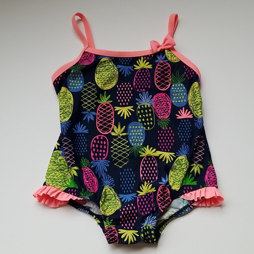 Baby girl one piece Oshkosh swimsuit sz 18 mos.